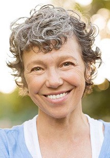 closeup of woman smiling in Reston